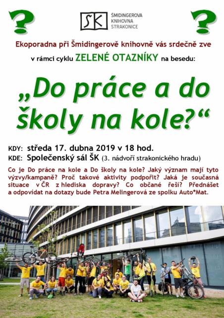 Do práce na kole / Zelené otazníky