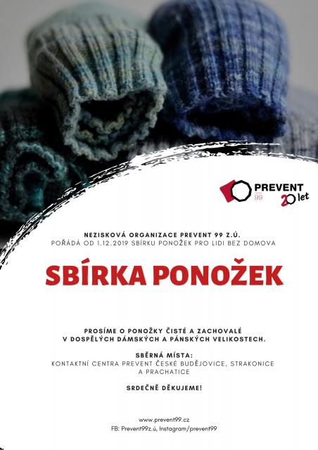 Darujte ponožky lidem bez domova