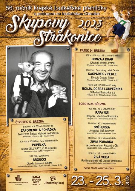 Skupovy Strakonice - 56. ročník krajské loutkářské přehlídky