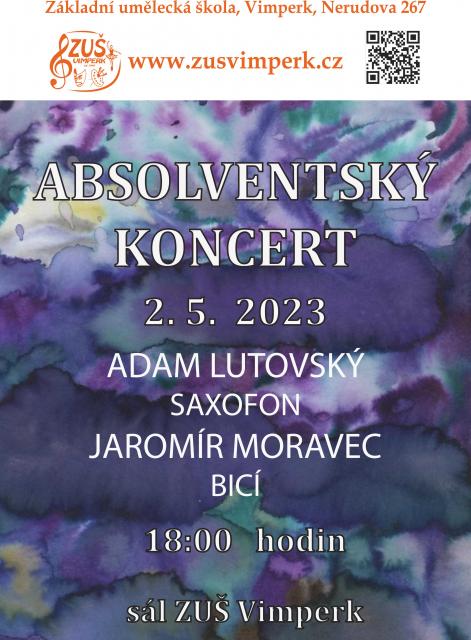 ABSOLVENTSKÝ KONCERT – saxofon, bicí