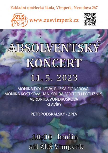 ABSOLVENTSKÝ KONCERT – klavír, klasický zpěv