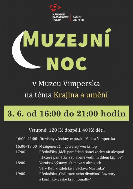 MUZEJNÍ NOC V MUZEU VIMPERSKA NA TÉMA KRAJINA A UMĚNÍ
