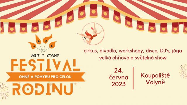 Art camp festival ohně a pohybu pro celou rodinu