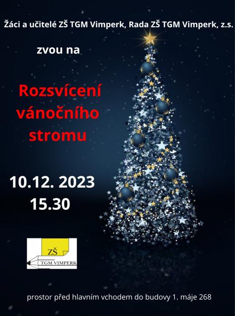 ROZSVÍCENÍ VÁNOČNÍHO STROMU ZŠ TGM