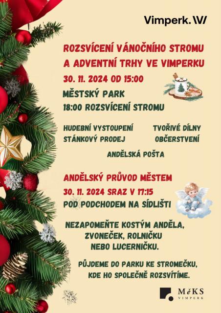 ZAHÁJENÍ ADVENTU A ROZSVÍCENÍ VÁNOČNÍHO STROMU