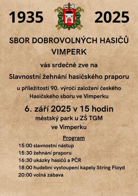 ŽEHNÁNÍ NOVÉHO HASIČSKÉHO PRAPORU