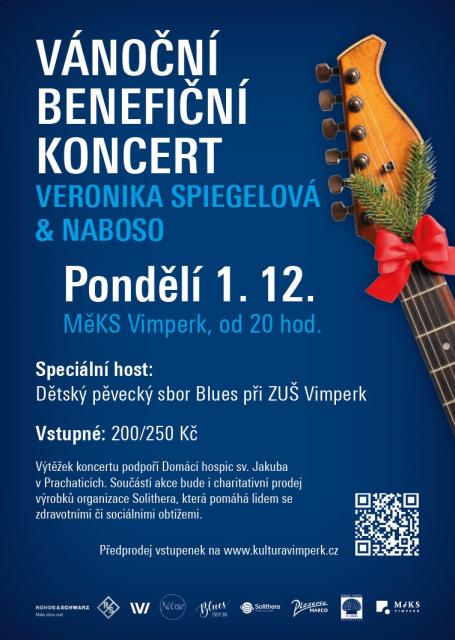 Vánoční benefiční koncert: Veronika Spiegelová, Naboso & sbor