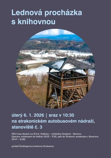 Lednová procházka s knihovnou
