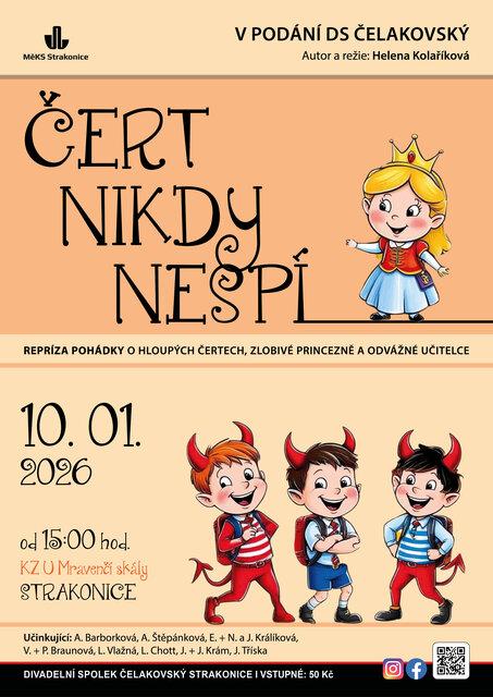 ČERT NIKDY NESPÍ - DS Čelakovský | pohádka | 2026