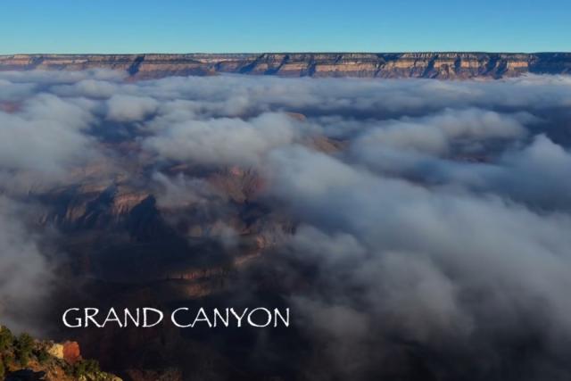 Vzácná mračna v Grand Canyon - video