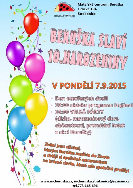 10. narozeniny MC Beruška