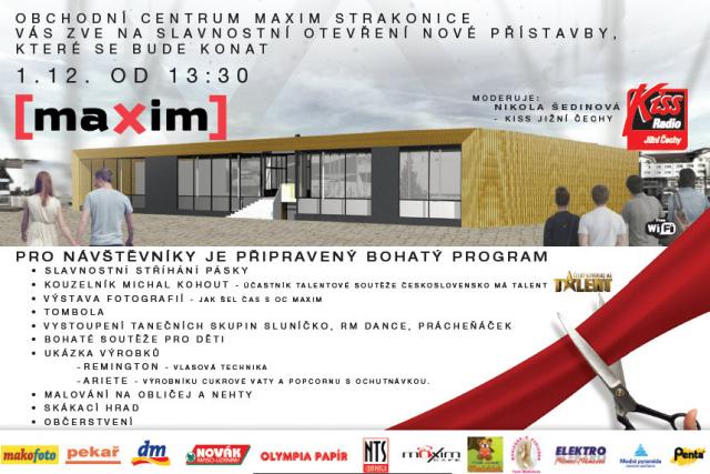 Slavnostní otevření nové části obchodního centra Maxim